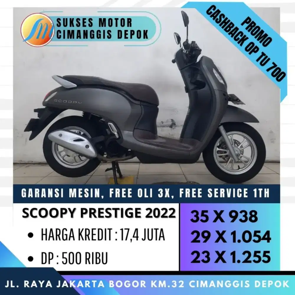 SCOOPY KEYLESS 2022 KREDIT PROMO DP 500 CICILAN RINGAN [SUKSES MOTOR]