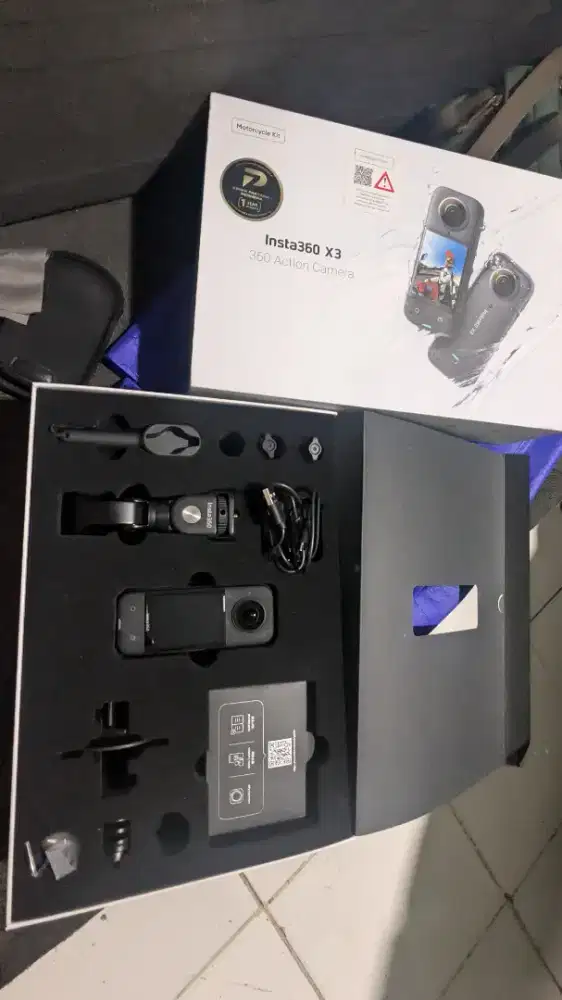 Kamera insta360 X3 motorcycle kit mulus