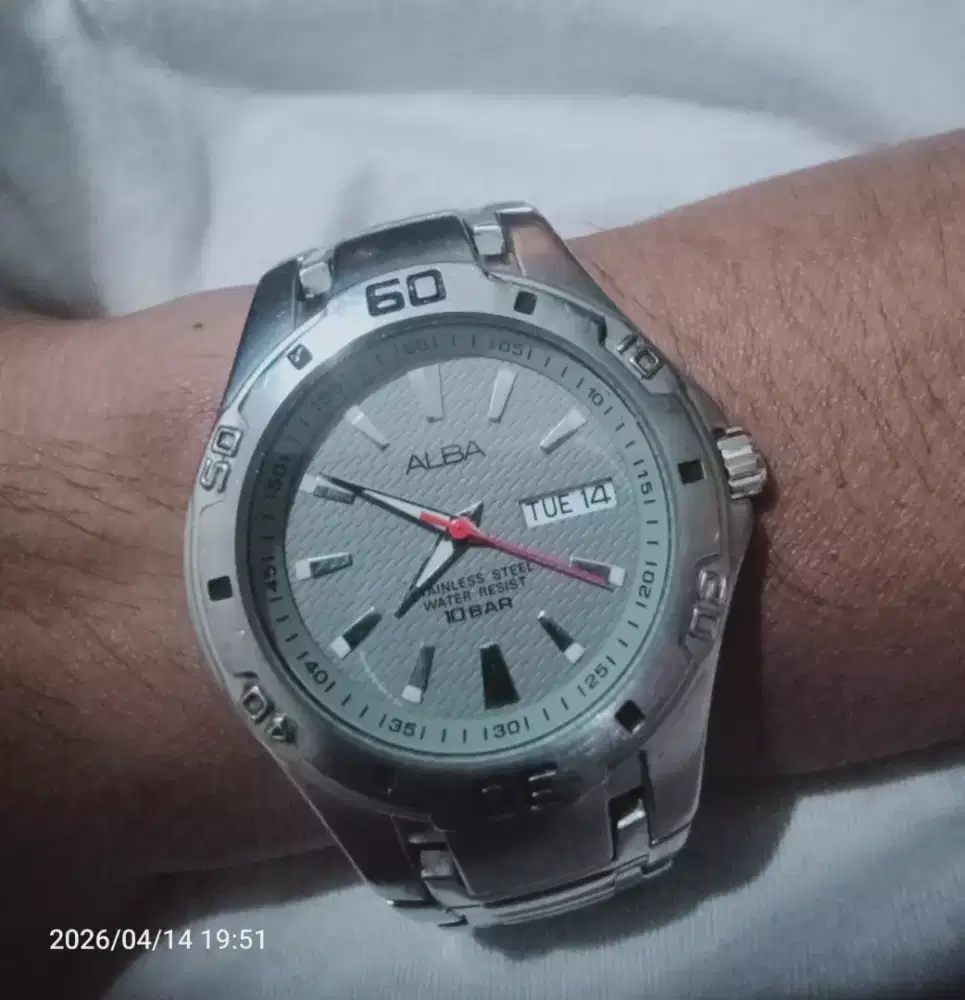 Jam ALBA - ORIGINAL DAN NORMAL ( Diameter Kurleb 40mm )