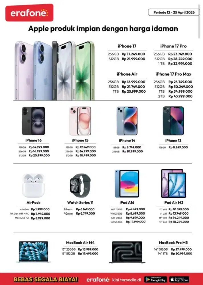 IPHONE ALL SERIES CICILAN RINGAN DP 0%