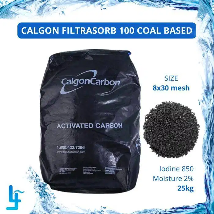 karbon arang aktif filter Calgon bekas depot RO