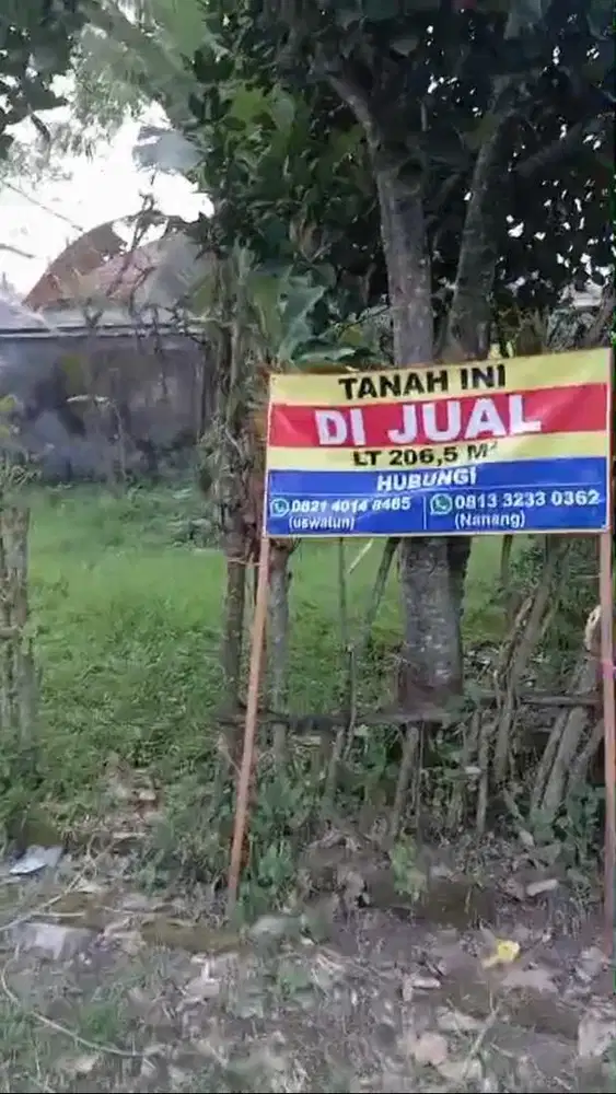 DIJUAL CEPAT TANAH 206,5M2 (14x14,75) LOKASI STRATEGIS