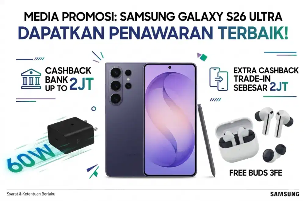 SAMSUNG S26 ULTRA DAPATKAN CB BANK HINGGA 2JT