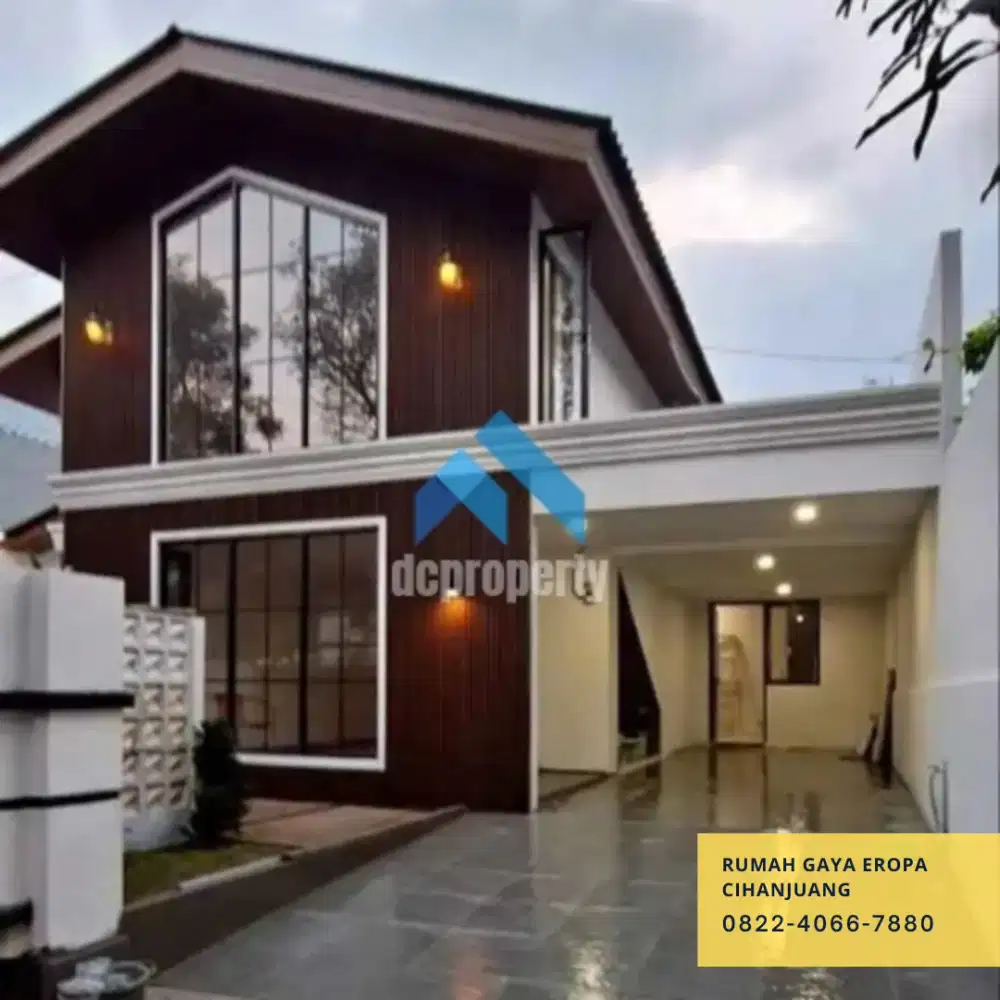 Rumah luas gaya eropa Cihanjuang dkt pemkot