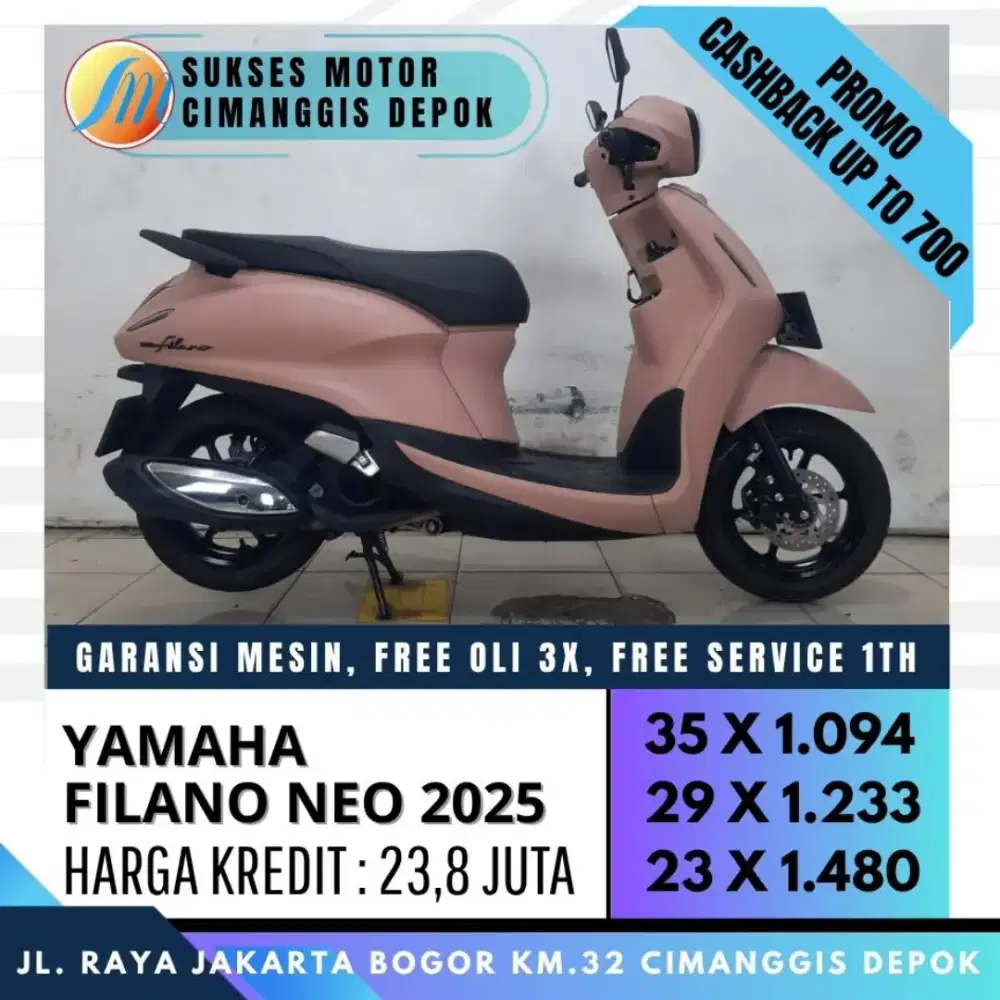 GRAND FILANO NEO 2025 MULUS UNIT BERGARANSI [SUKSES MOTOR]