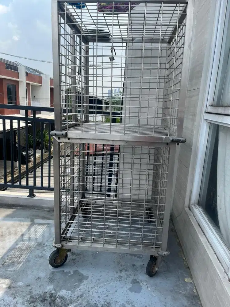 Kandang anjing kandang hewan aluminium jumbo besar