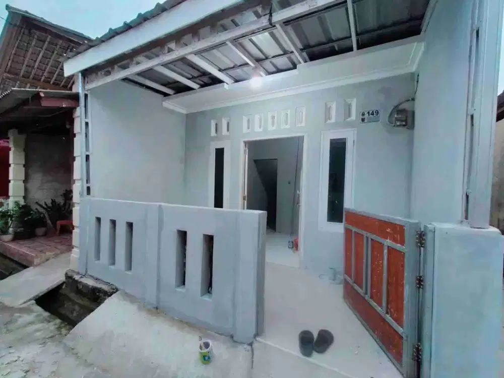 Siap huni free pagar dan canopi..