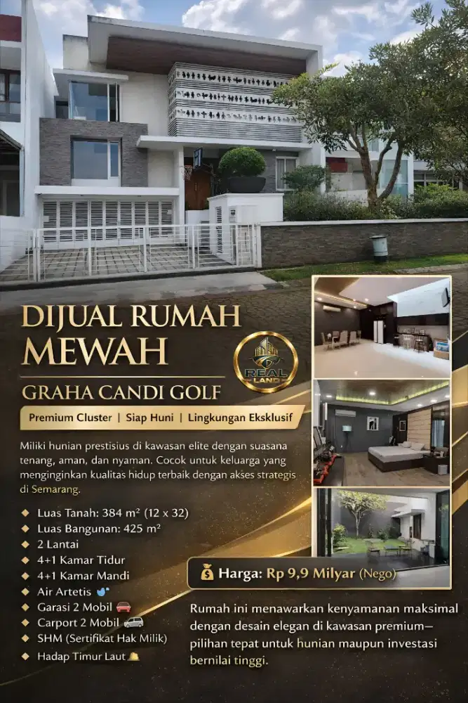 RUMAH MEWAH DIJUAL GRAHA CANDI GOLF KOTA SEMARANG