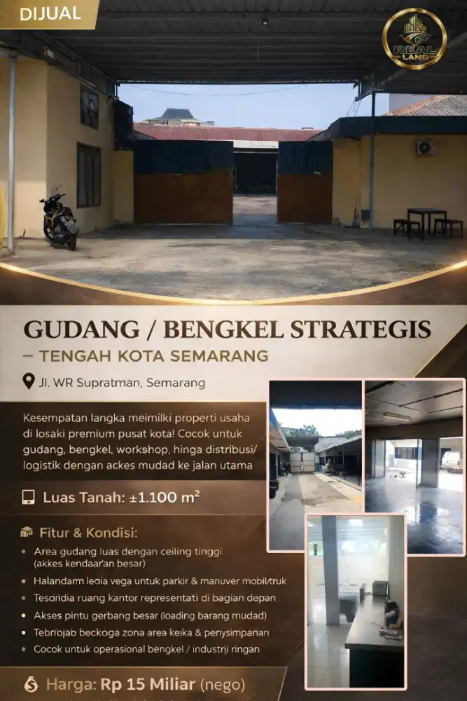 GUDANG BESAR DI KOTA SEMARANG DAERAH JL WR SUPRATMAN SEMARANG