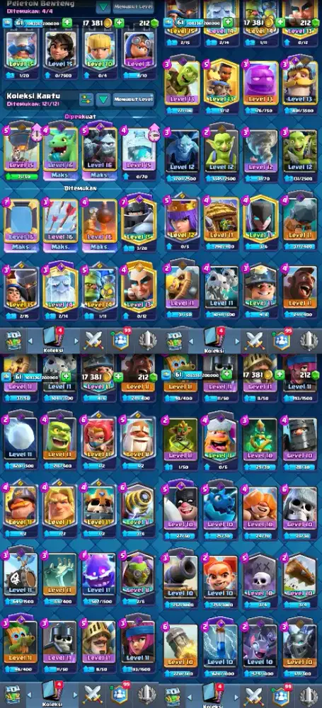 Clash Royale Lvl 61 Arena 28 (11500)