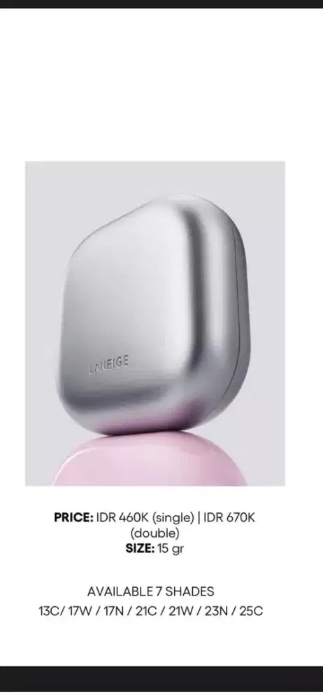 Cushion Laneige 400k nego