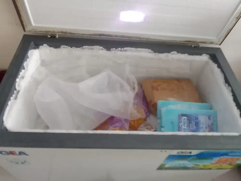 Jual murah frezer daging kondisi normal.