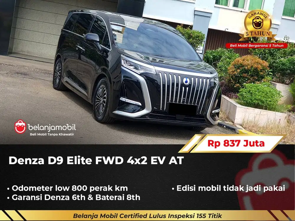 [ ODO 800 KM ] Denza D9 D 9 Elite FWD 4x2 EV AT 2025/2026