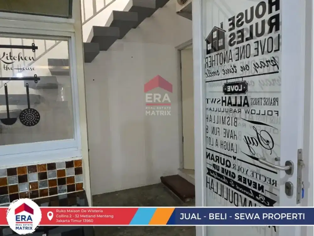 Rumah Cantik Strategis 6x16 Cluster Savana Metland Menteng