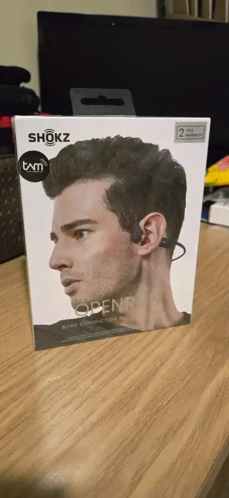 Shokz OpenRun BNIB no seri 2024 Segel TAM Bonus Softcase