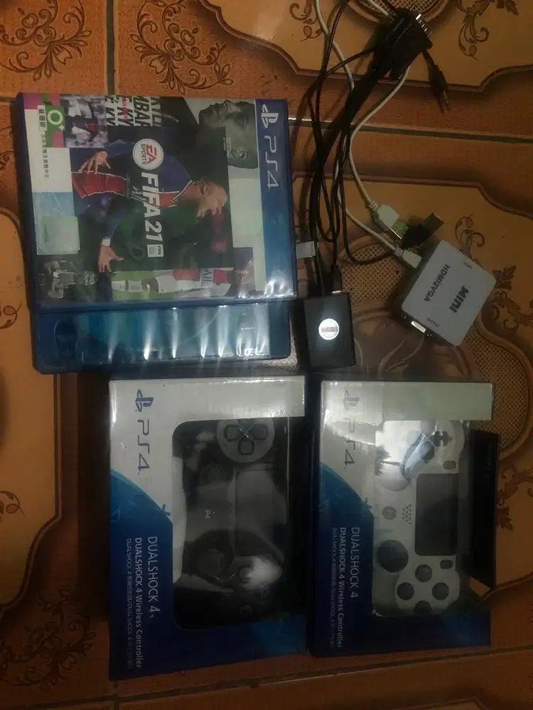Jual stick dan kaset ps4 dan plus conventer dan NEGO HALUS