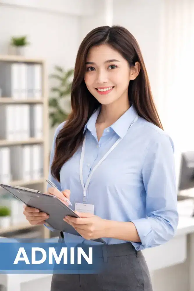Admin staff wanita( publik speaking)