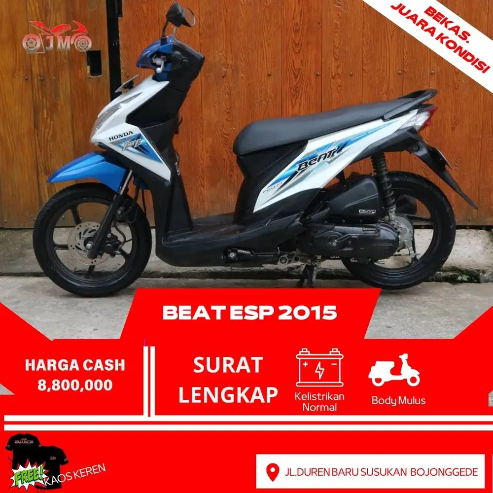 HONDA BEAT ESP 2015 KONDISI ISTIMEWA FULL ORI