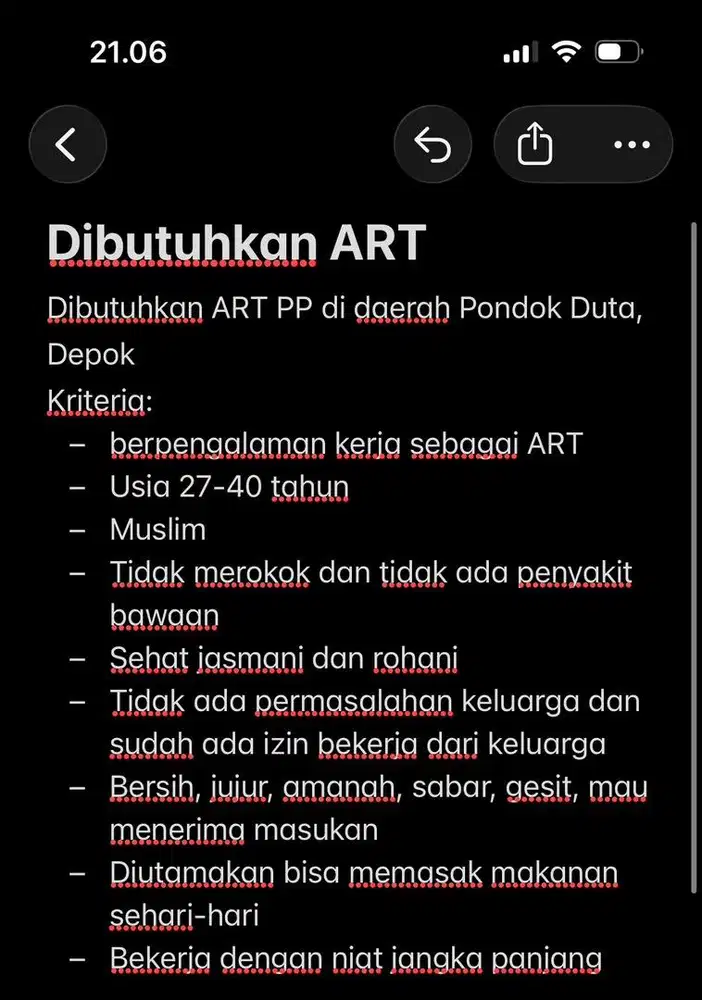 Dibutuhkan ART PP