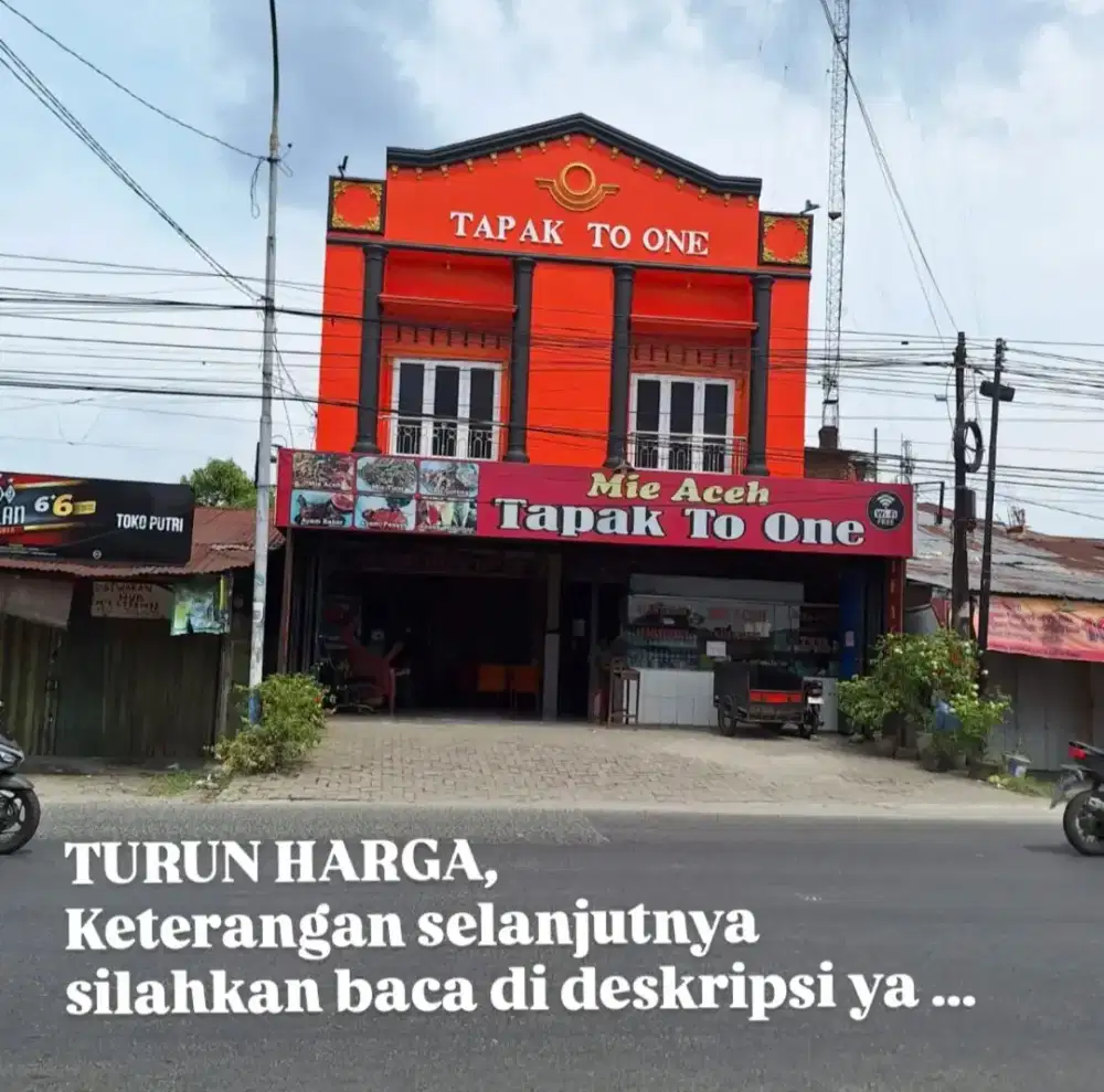 Jual Cepat Ruko 2 pintu gandeng 2½ lt