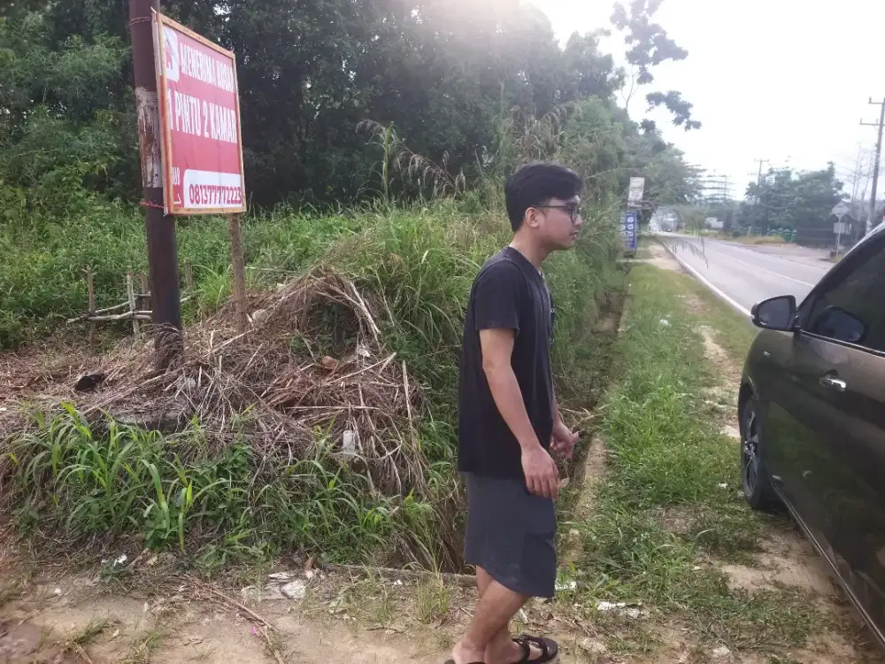 Dijual tanah strategis pinggir jalan raya depan kampus