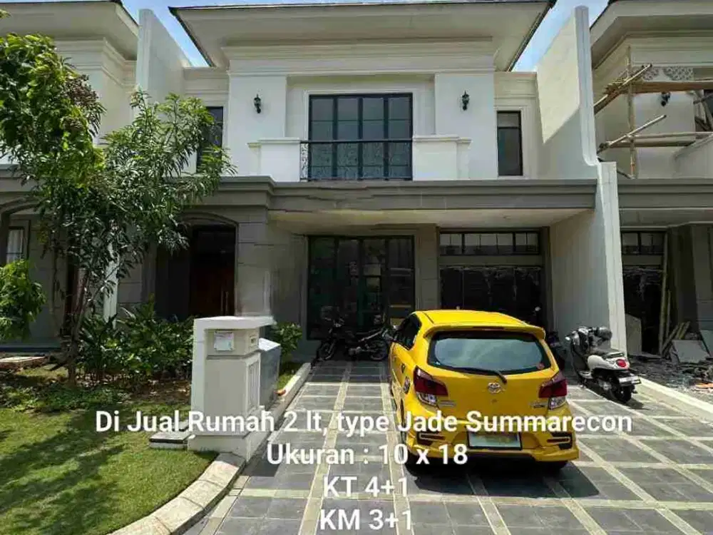 Dijual Rumah 2 Lantai di Cluster Jade Summarecon Makassar