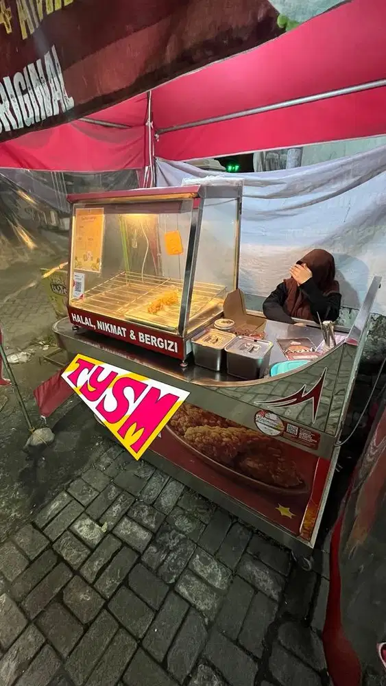 Jual Rombong Bekas Ayam Fried Chicken