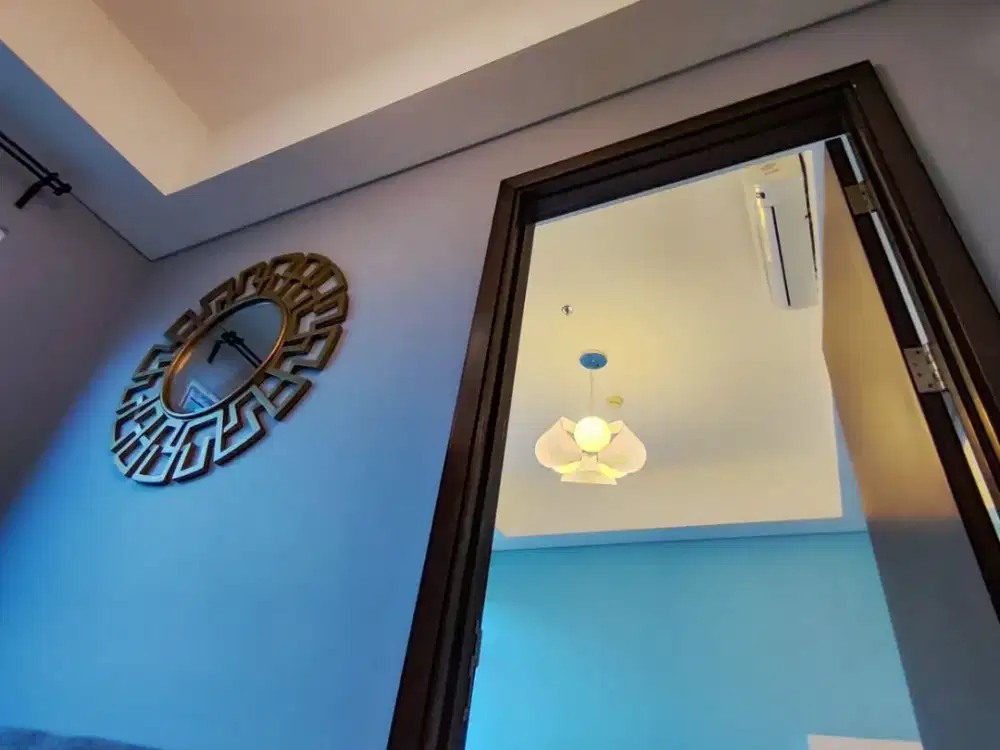 Sewa Apartemen Puri Mansion 3 Kamar Tidur 63 m2 Full Furnish Interior Mewah Senada Bikin Betah Bonus View Langsung Kolam Renang