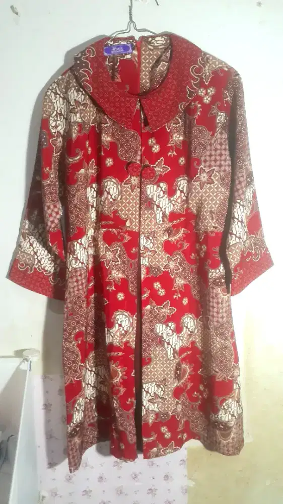 Tunik Batik Wanita Lengan 3/4 | Outer Batik Modern Atasan Batik Kerja