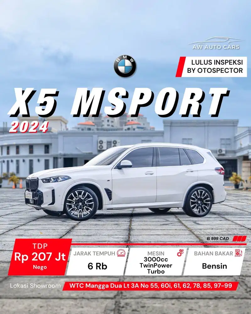 BMW X5 MSport NIK 2024 Low KM 2025 M Sport xDrive