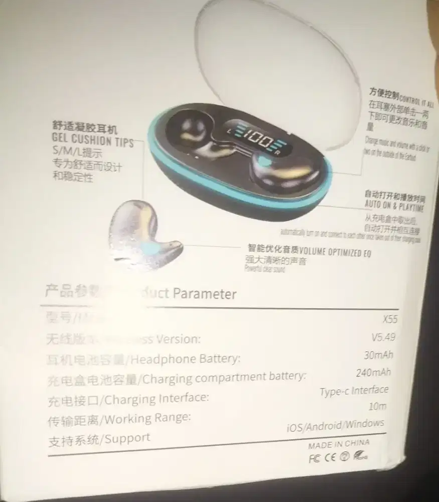 Tws bluetooth headphone mini super bass