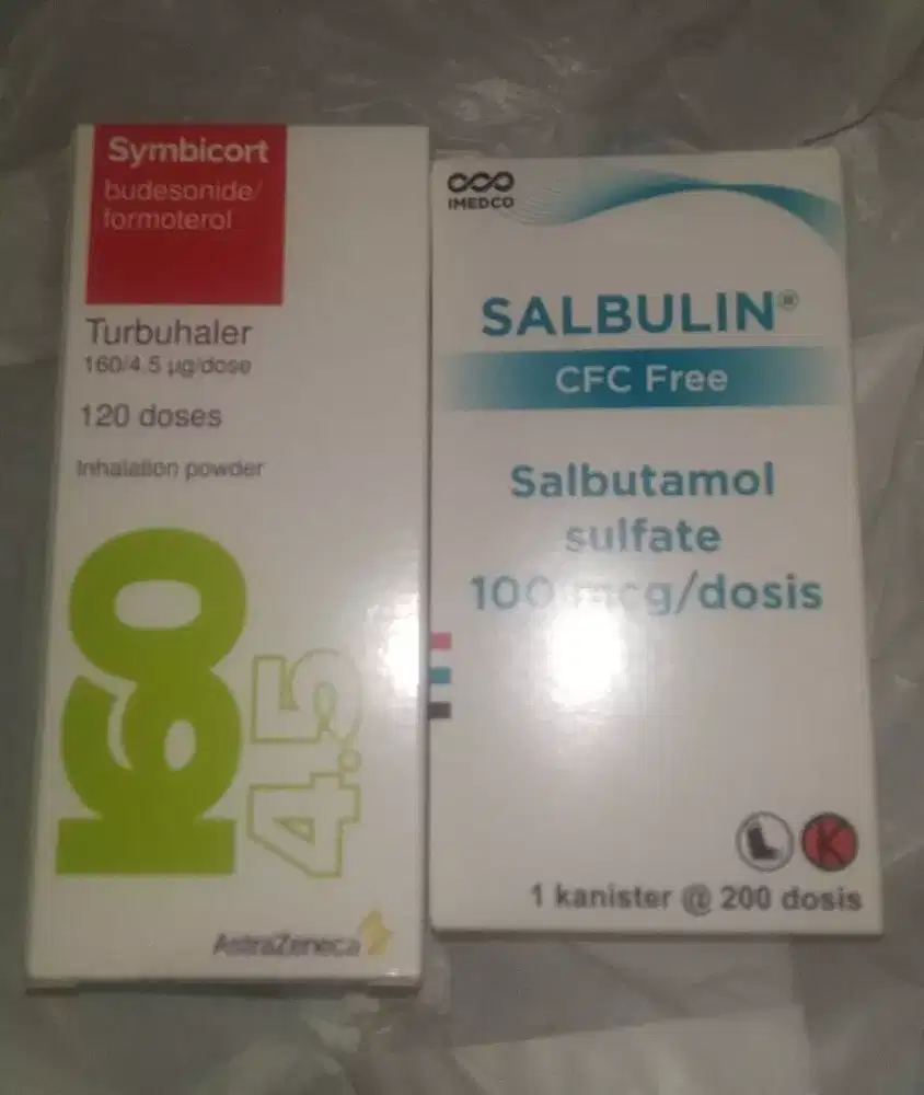 Symbicort 120 dosis dan Salbulin 200 dosis