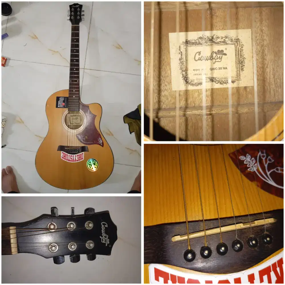 Gitar Cowboy GWC39NA Cutaway dan Tas Semi Gigbag