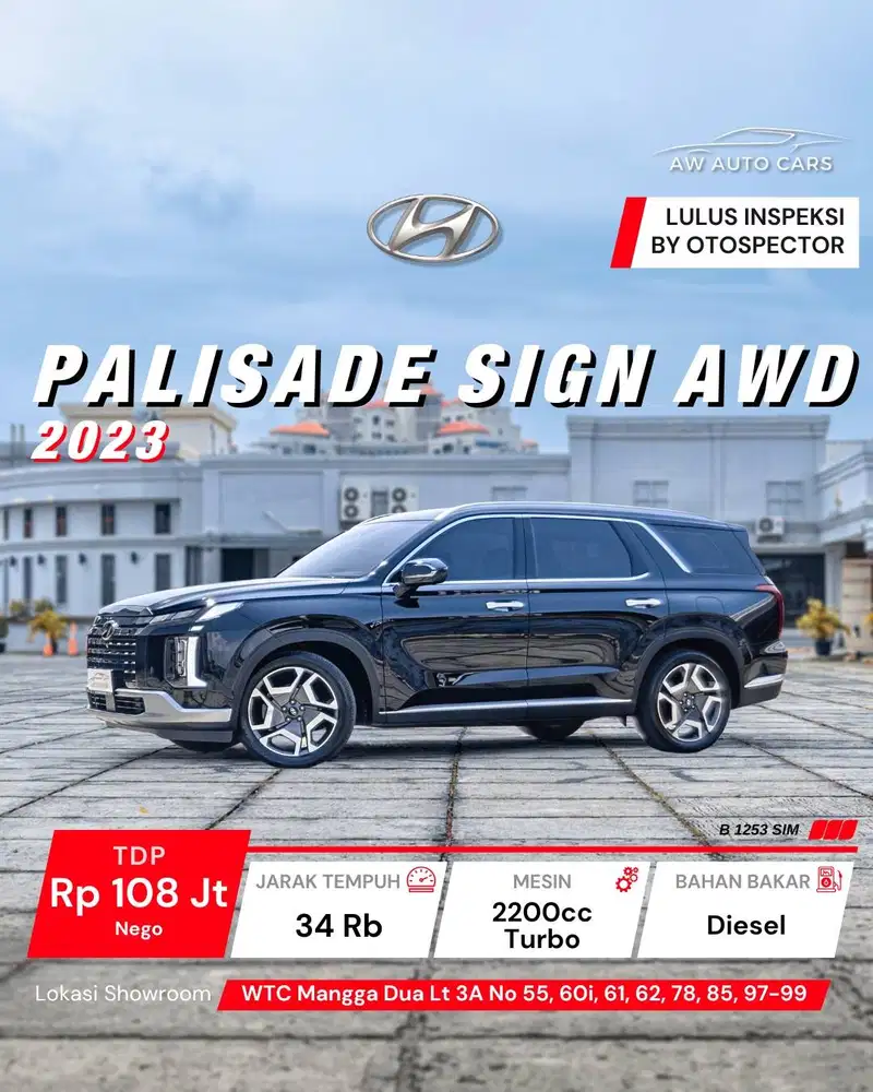 Hyundai Palisade Signature AWD NIK 2023 no FWD 2024 Calligraphy Hybrid