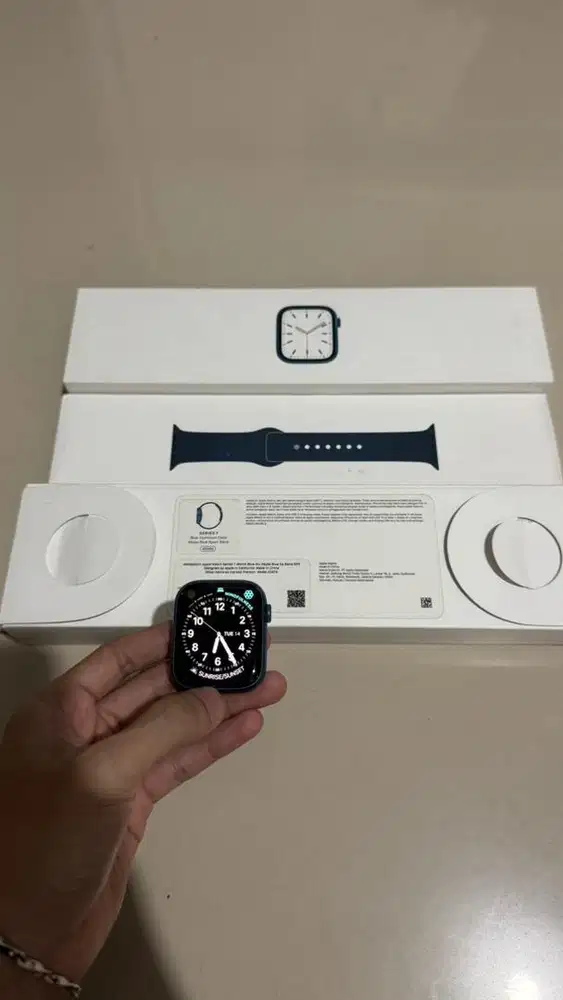 Apple watch series 7 45 mm ibox resmi fullset