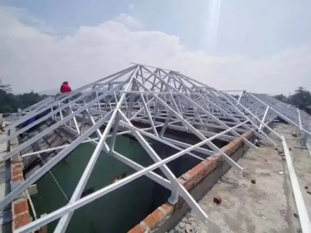 Jasa tukang pasang baja ringan skat partisi kanopi plafon renovasi dll