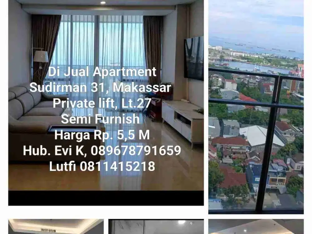 Di jual Apartemen Sudirman 31, Makassar