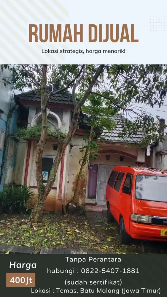 Rumah Dijual daerah Kota Batu