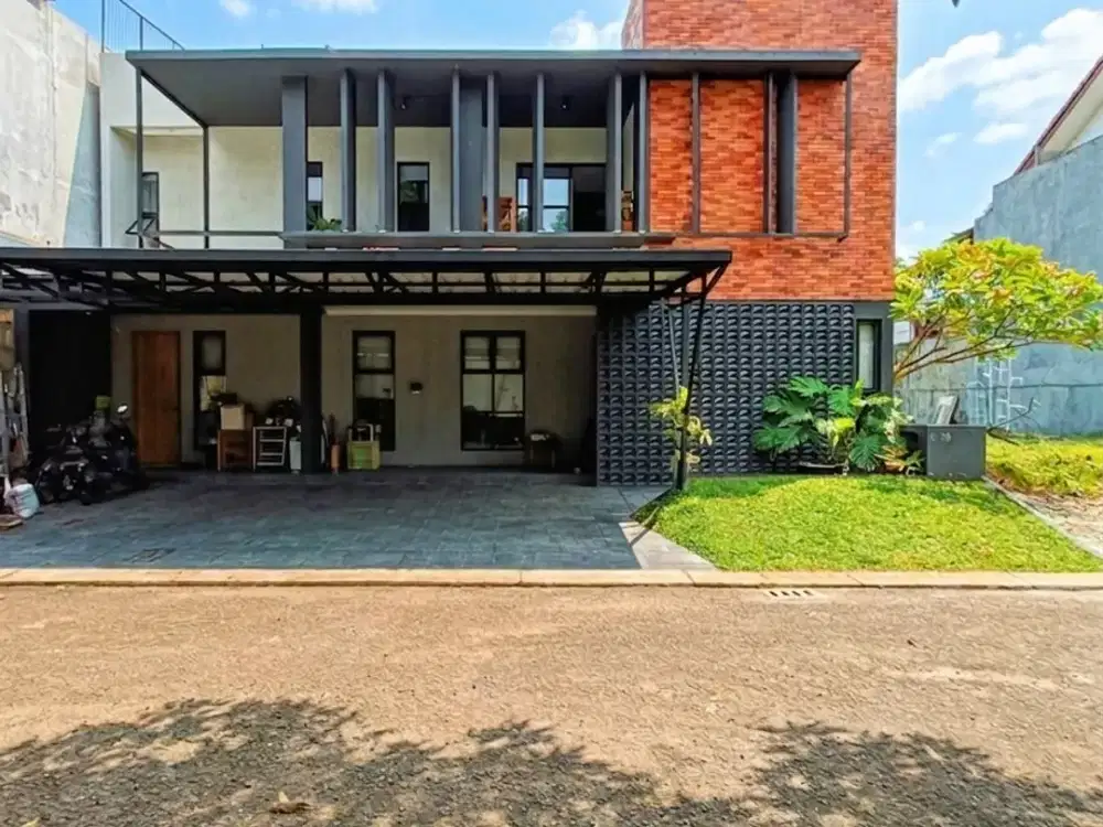Turun Harga Rumah mewah design modern dengan private pool dalam cluster di bintaro sektor 9