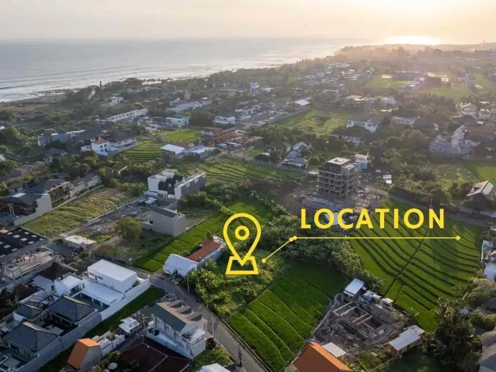 PRIME PINK ZONE MAIN ROAD LAND LOCATION ONLY 400 METERS TO THE BEACH AT PERERENAN CANGGU