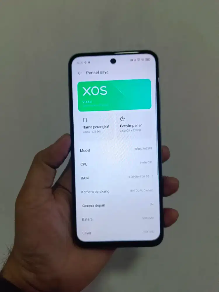 Infinix hot 50i 6/128 hp cas