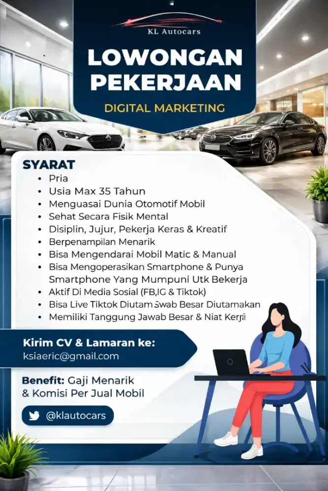 Dicari Digital Marketing Mobil Shorum KL Autocars