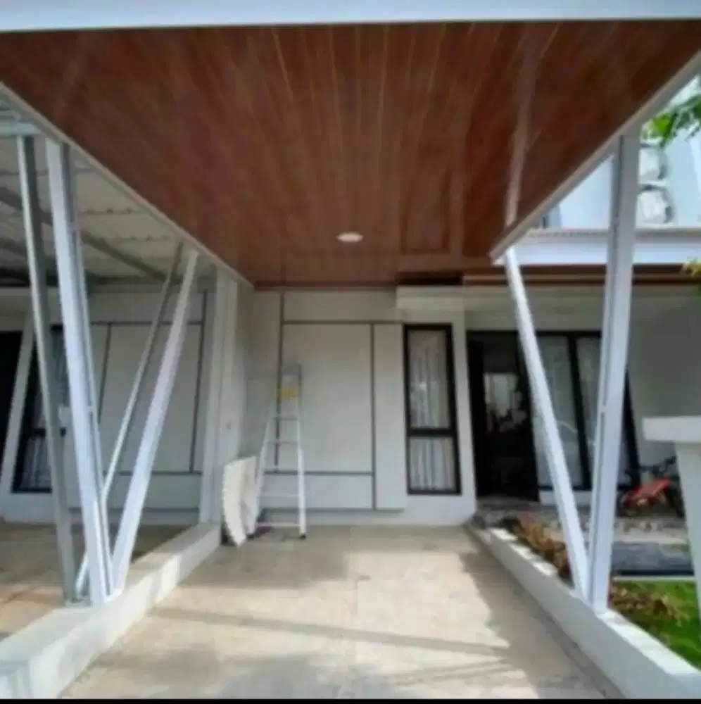 Pemasangan kanopi trpasang rapi.garansi