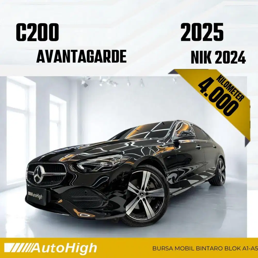DP10% [Km4.000] C200 Avantgarde 2024 White Reg 2025 #AUTOHIGH