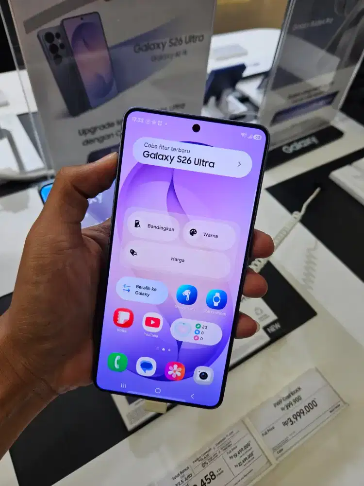 SAMSUNG GALAXY S26 ULTRA 512GB BONUS UPGRADE MEMORY 2X LIPAT