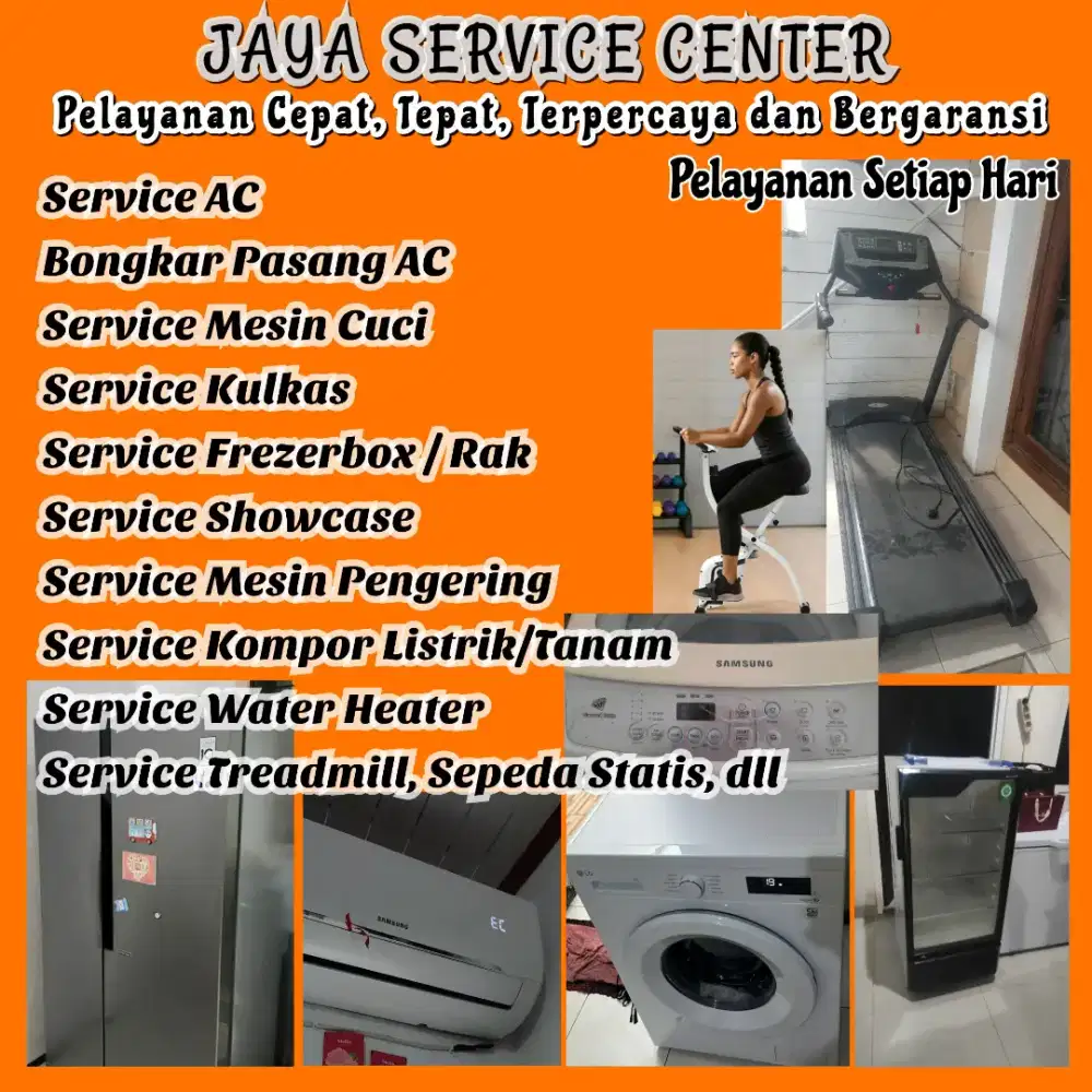 Service Mesin CuciKulkas Frezerbox Servis Bongkar Pasang AC Treadmill