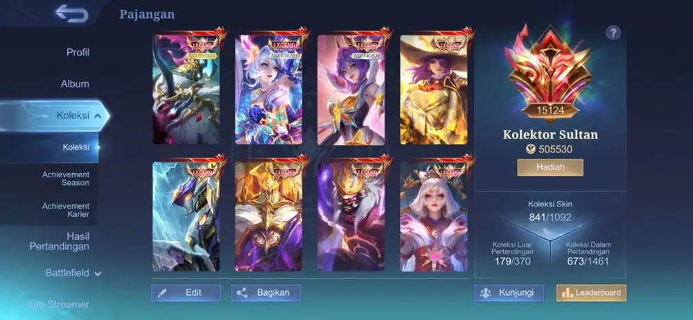 Akun mobile legends sultan