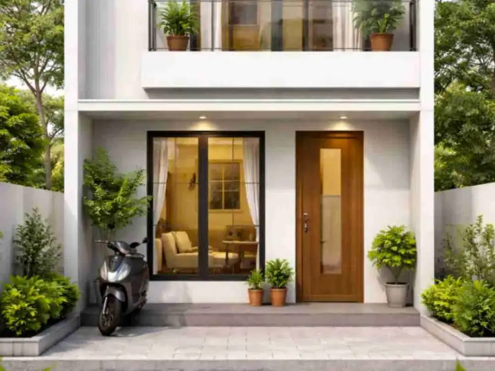 Rumah Dua lantai akses motor bisa cicil ke owner