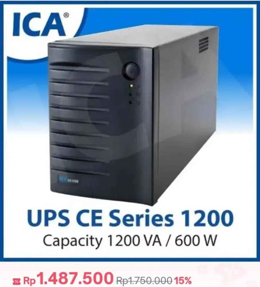UPS ICA 1200 VA Baru. lebihan pengadaan kantor