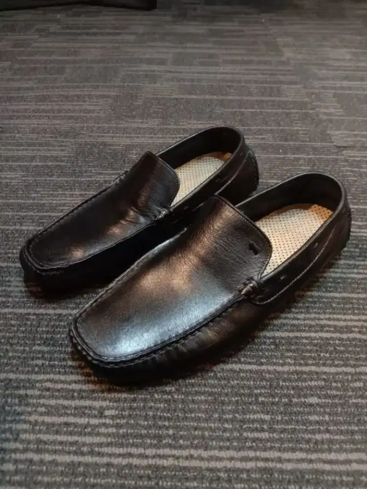 Braun Buffel loafers leather slip on sepatu second original size 40